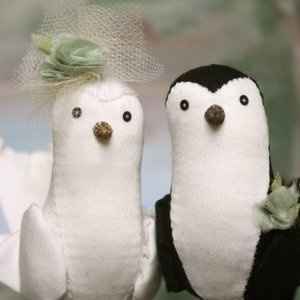 love birds cake topper