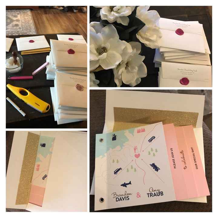 OMG! Sending our wedding invites out today!!!!