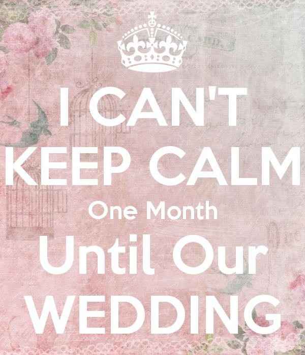 30 days until the big day!!! Any advice?