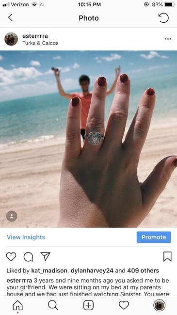 Where did they pop the question? - 1