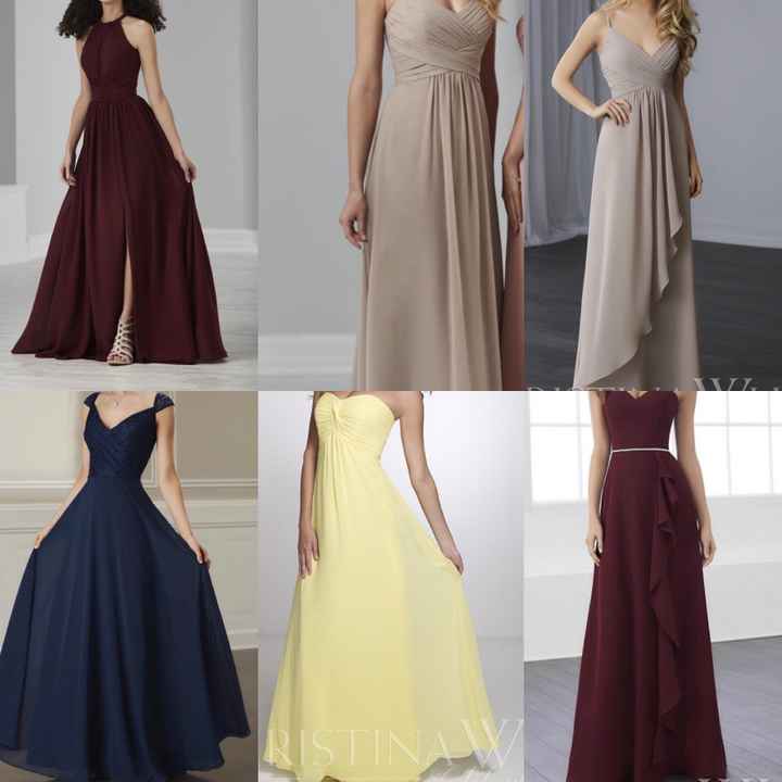 Let me see your bridesmaids dresses! - 1