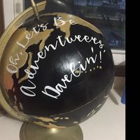 diy guestbook globe ❤️ - 2