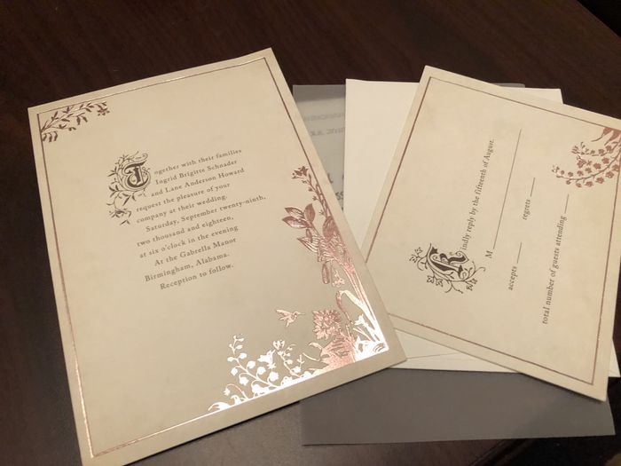 Can i see your wedding invites? - 1