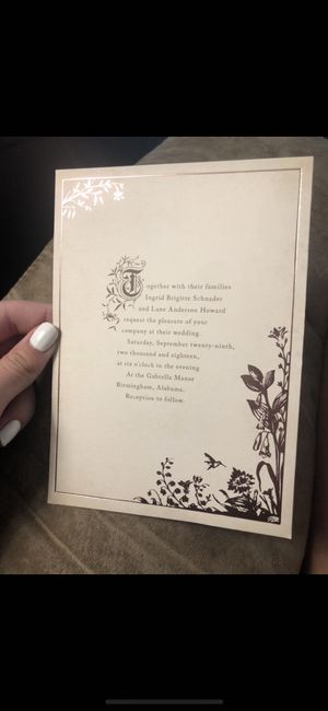 Let's see your invitations!  Any special details? - 1