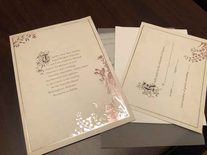 Can i see your wedding invites? - 1
