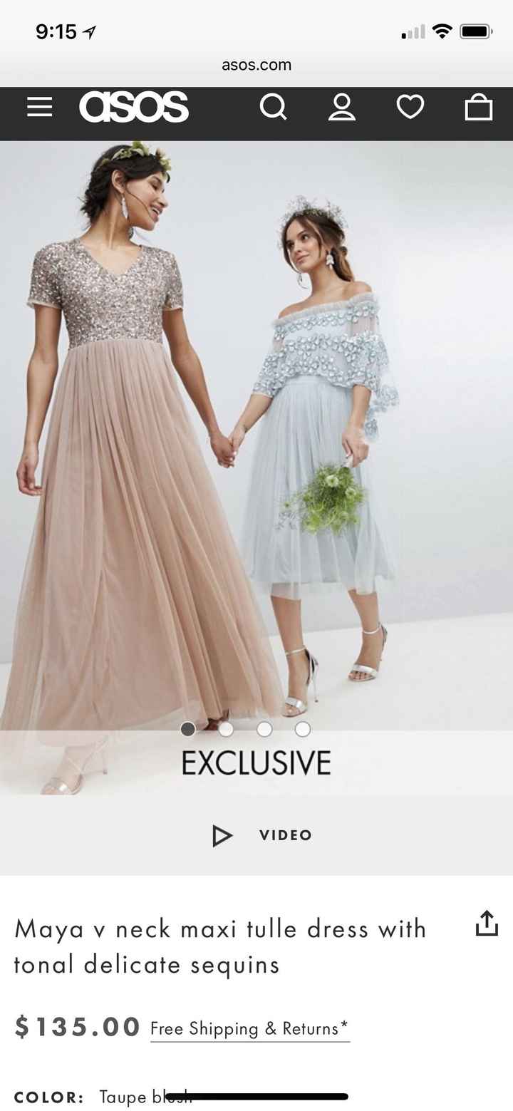 sos bridesmaids dress - 1