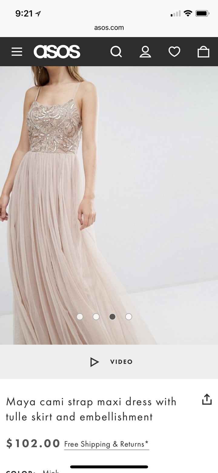 sos bridesmaids dress - 1