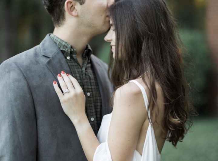 Engagement Picture Nails - 1