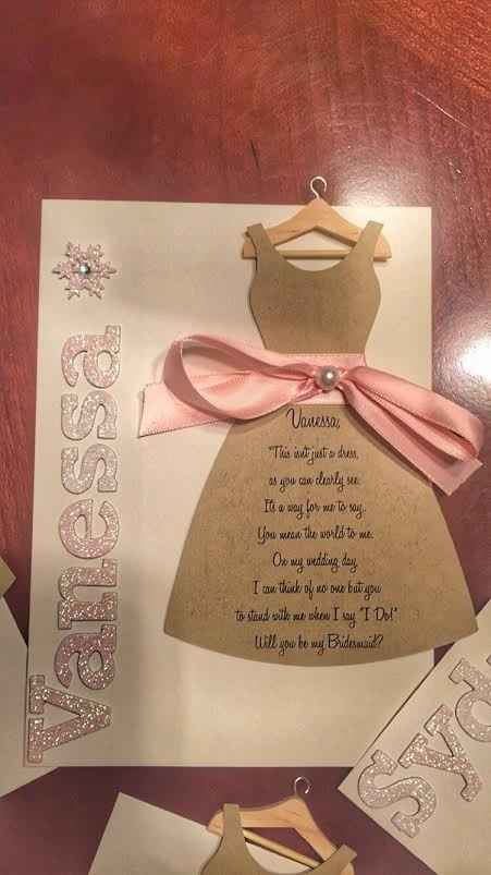 How did you ask MOH&bridesmaids?