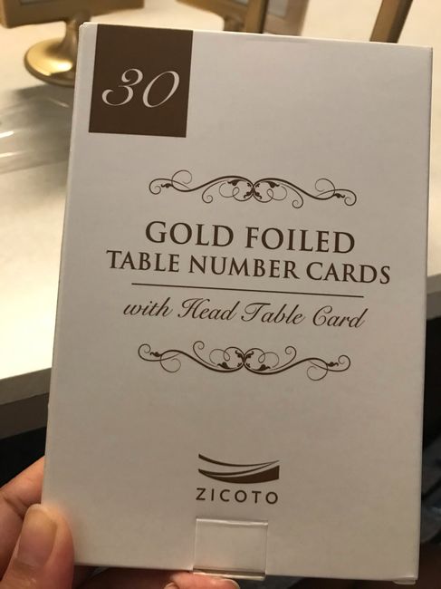 Table numbers! 2