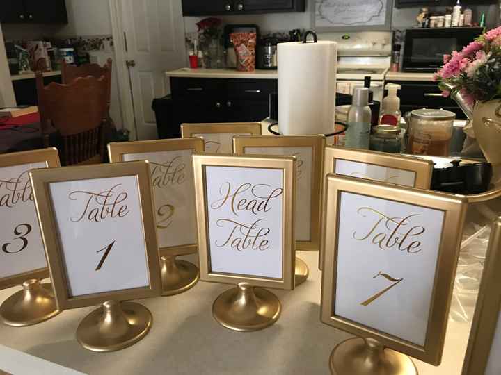 Table numbers! - 1