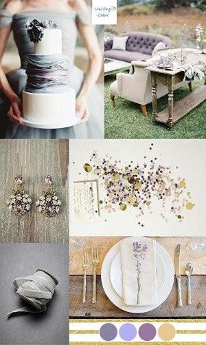 Grays and light purples are dreamy together