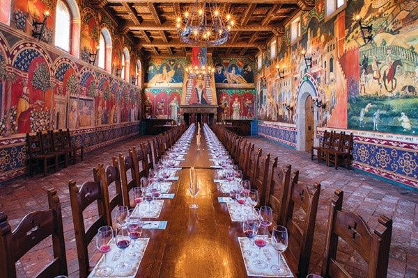 The castle's dining room--perfect!!! 