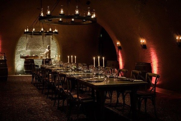Our wine cave reception & decor 