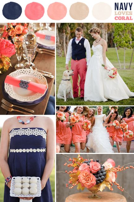 Navy bridesmaid dress for spring wedding - 2