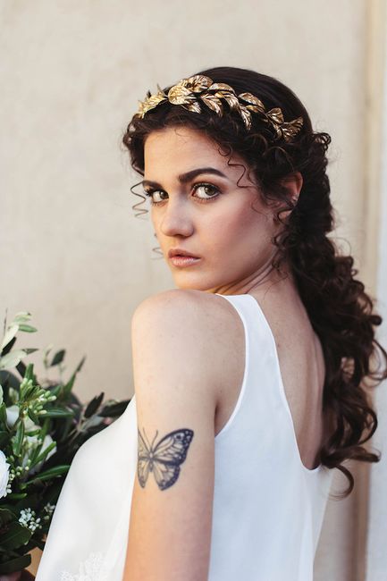 Hair style for one shoulder gown - 4
