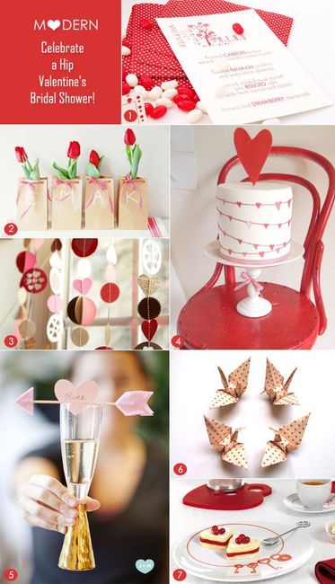 Valentine’s Day themed bridal shower - 1