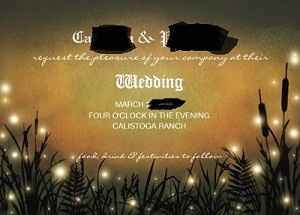 Our invite (for rich colors, choose "upgraded ink" and maybe thicker paper)