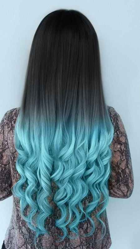 Tiffany blue ombre is interesting