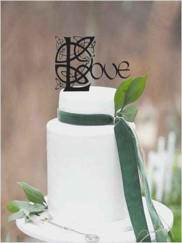 celtic cake topper