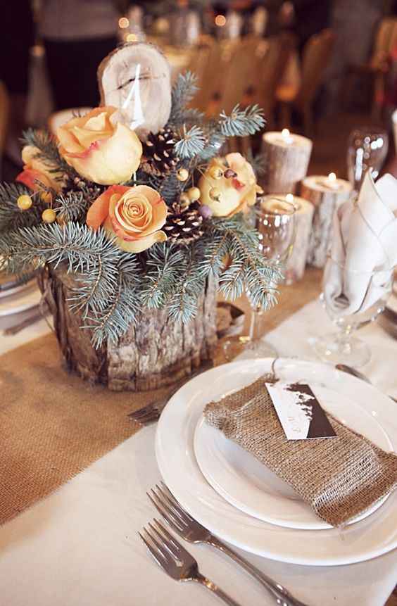 Need Mountain themed wedding decor ideas 9