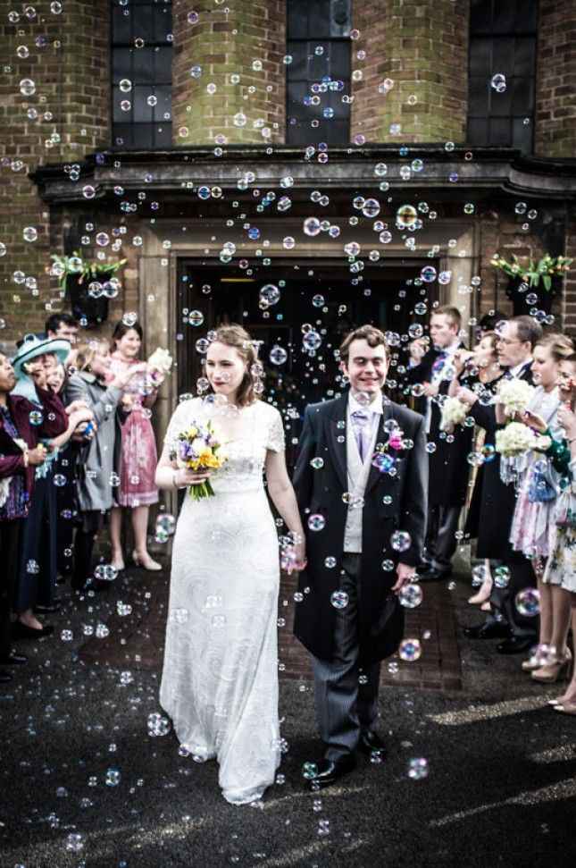 Wedding exit not involving sparklers! 1