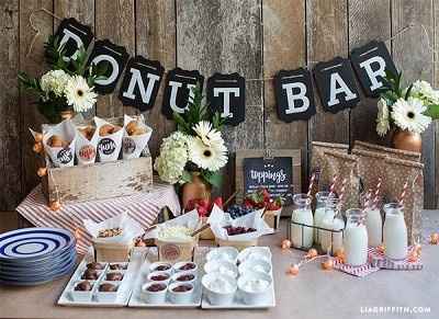 dessert table