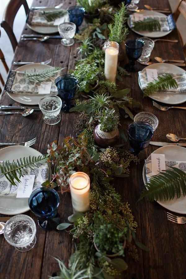 woodland table decor 