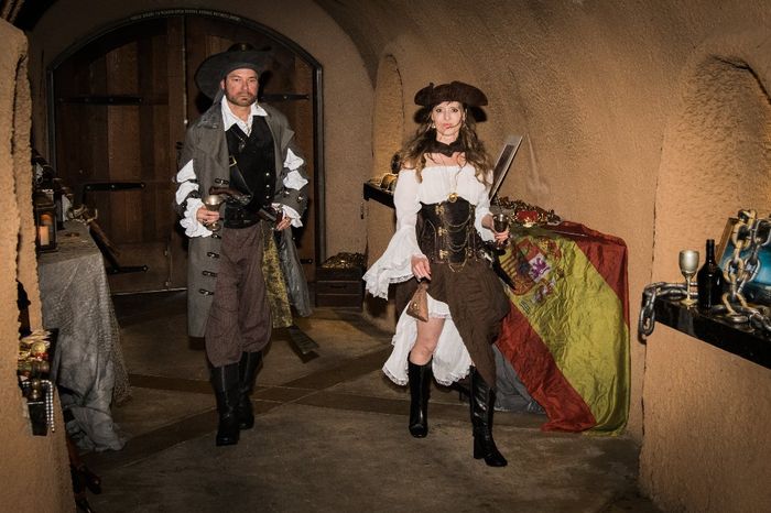 Pirate Reception in wine cave