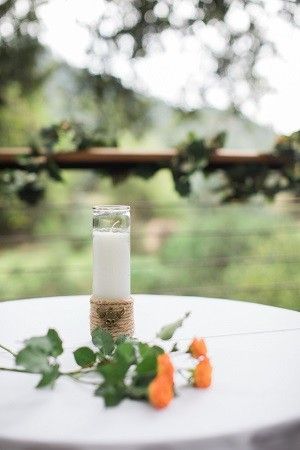 $1 candle + $2 pirate pendant + twine