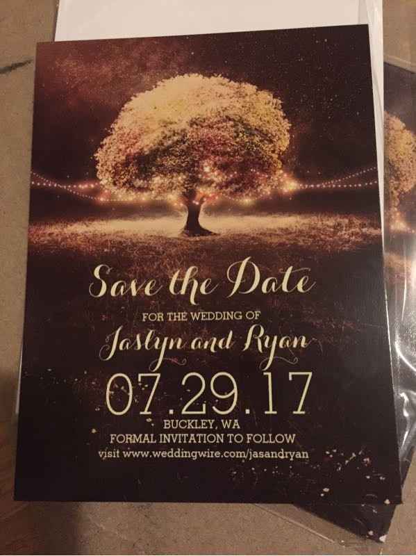 Received my save the dates :)