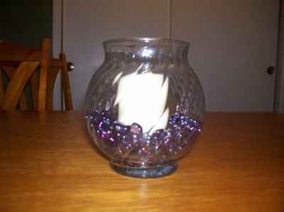 Candle Only Wedding Decor