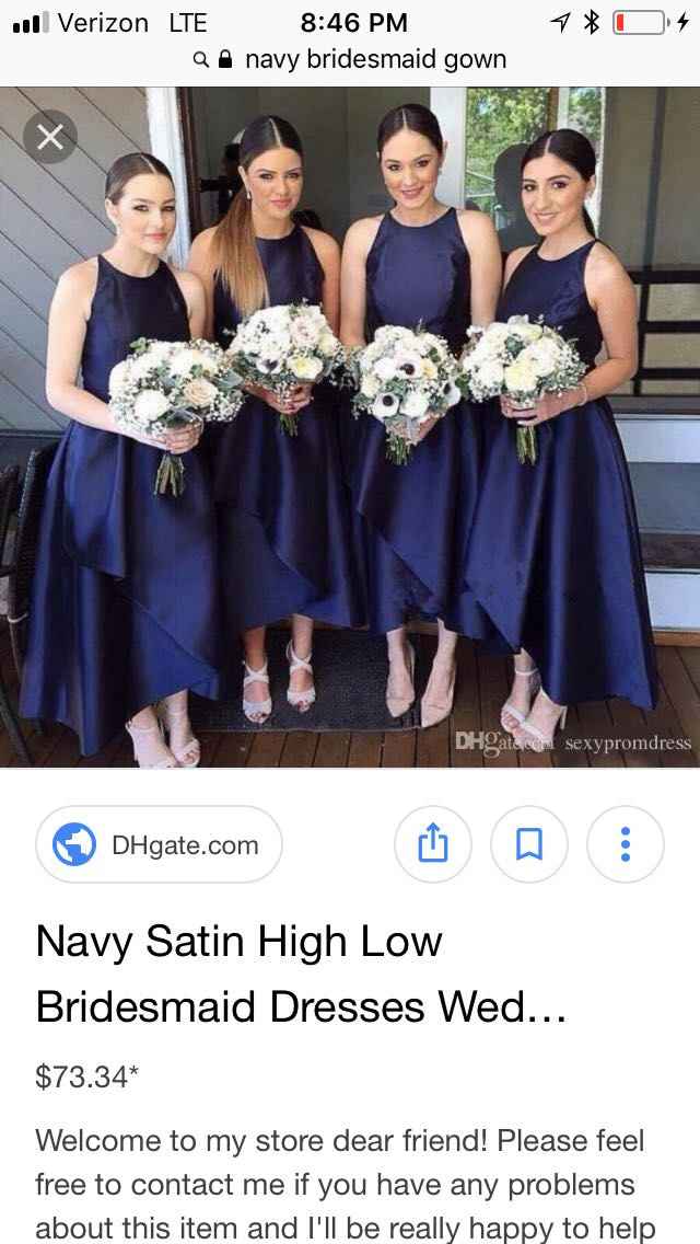 Color/ style of bridesmaid dresses etc. - 1