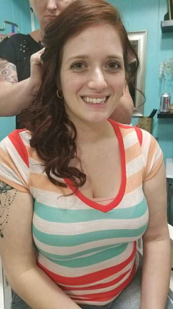 Hair trial and dress fitting!
