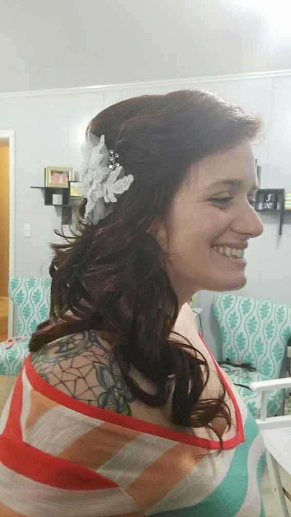 Hair trial and dress fitting!