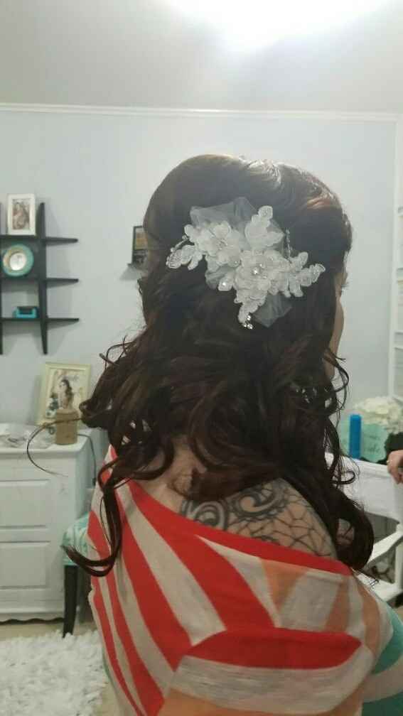Hair trial and dress fitting!