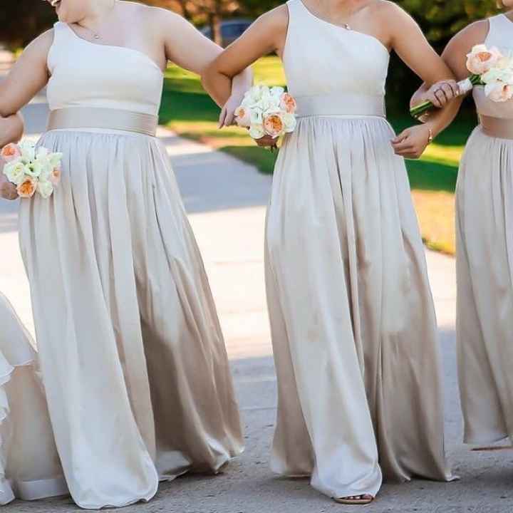 Yes to bridesmaid dresses