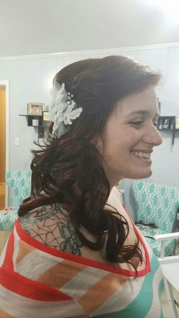 Hair trial and dress fitting!