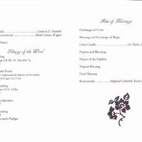Wedding Program for a Fire Fighter Themed Wedding--Pics Included