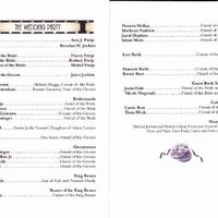 Wedding Program for a Fire Fighter Themed Wedding--Pics Included