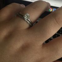 Will you please show me your wedding band if you have a solitaire?