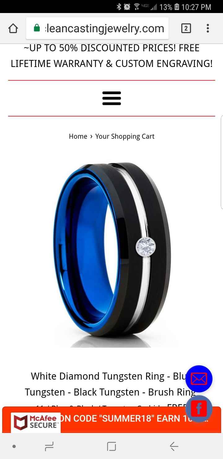 Average cost for his ring? - 1