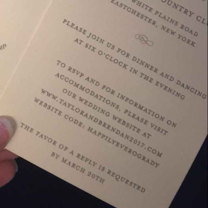 Is this RSVP wording okay?