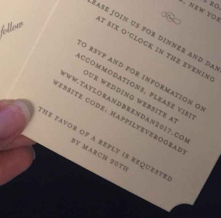 RSVP website