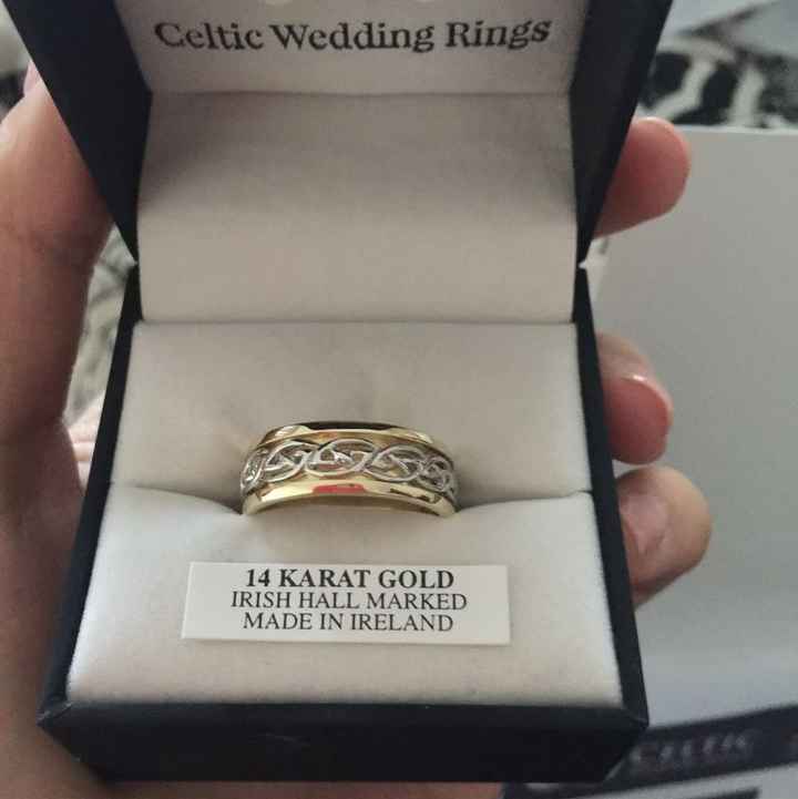 We show off our rings a lot, why not show off your grooms ring!