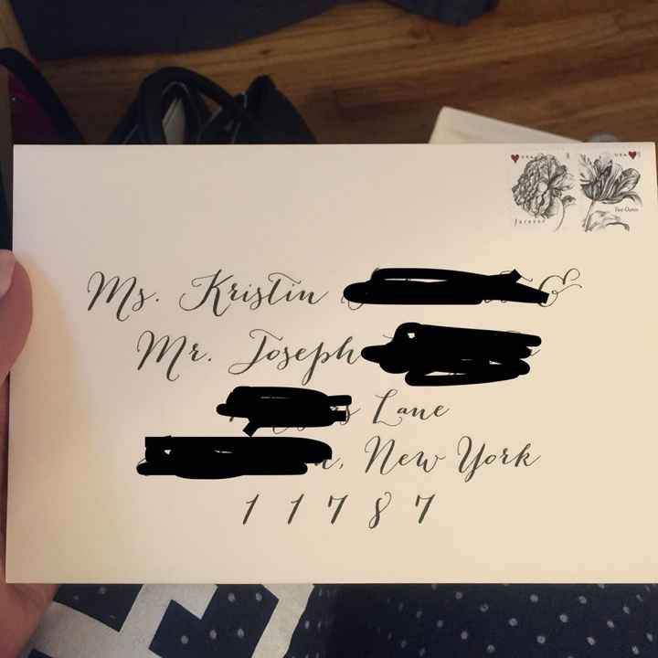 Hand Addressing Invites?