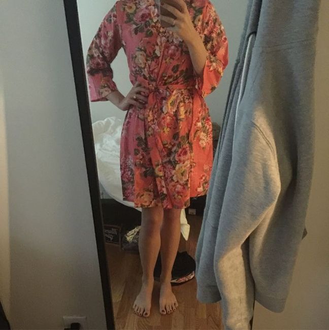 Those floral silk robes...