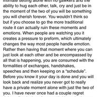 First Look or Tradition?