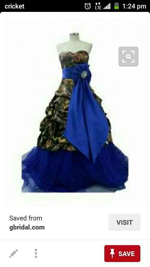 Need of Camouflage and Teal dresses