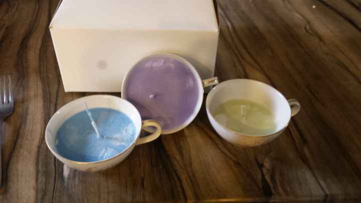 Teacup candle favors
